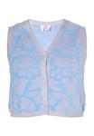 Вязаный жилет MYMO, светло-голубой - фото
