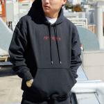 Толстовка Men's Jordan Alphabet Pattern Solid Color Drawstring Black, черный - фото 3