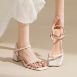 Сандалии женские Agsdon, серебряный - фото 7