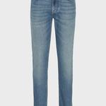 Джинсы с пятью карманами EMPORIO ARMANI, синий - фото 12