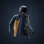 Детская трёхслойная трекинговая куртка Quechua NH100 коричнево-синяя - фото 14