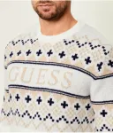 Свитер regular fit Guess Jeans, белый - фото 4