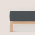 Простыня Schlafgut темно-серый, 200-220/240 см - фото 2