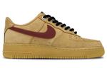 Кастомизированные кроссовки Nike Air Force 1 Unisex, коричневый/красный - фото 2