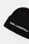 Шерстяная шапка Karl Lagerfeld, черный - фото 3
