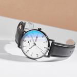 Disney Часы Quicksand Starry Sky Quartz Movement Leather Strap Watch Unisex White Dial - фото 2