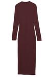 Платье PULL&BEAR Maxi dress, Bordeaux - фото 5