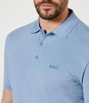 Поло Boss Green Paddy на трех пуговицах, синий - фото 4