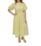 Платье макси Emma в светло-канареечном желтом THML - фото