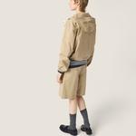 Ветровка из рипстопа MIU MIU, бежевый - фото 6