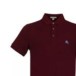 Футболка поло мужская тёмно-красная Burberry - фото