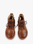 Детские кожаные броги Buster Young Soles, Tan - фото 3