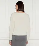 Европейский шерстяной свитер Regular fit Pinko, бежевый - фото 3