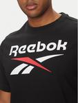 Футболка обычного кроя 100216166 Reebok, черный - фото 4
