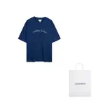 Футболка с принтом Script logo Calvin Klein, синий - фото