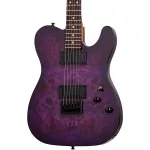 Электрогитара Schecter Guitar Research PT Standard, фиолетовый градиент с древесным рисунком - фото 5