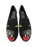 Черные замшевые лоферы с декором Giuseppe Zanotti Panther, черный - фото 4