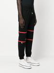 Gcds striped cotton track pants, черный - фото 4
