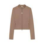 Куртка Courrèges Biker Tracksuit Interlock Jacket 'Mocha' - фото