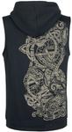 Жилет Outer Vision Ursus Tattoo Sweat Sleeveless Hoodie, черный - фото 2