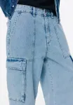Свободные джинсы Pull&Bear, Blue Denim - фото 4
