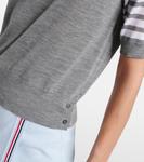Водолазка из шерсти 4-Bar Thom Browne, Light Grey - фото 5
