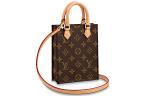 Louis Vuitton Petit Sac Plat Monogram Коричневый - фото
