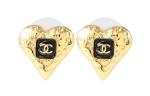 Маленькие золотые серьги-гвоздики Metal Stud CHANEL - фото 3
