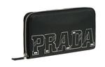 PRADA Кожаный кошелек для женщин черный - фото 2