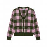 Трикотажная женская зеленая футболка MOSCHINO - фото