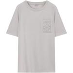 Футболка с вышитым логотипом LOEWE, серый - фото