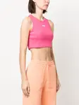 Укороченный топ с логотипом MSGM, розовый - фото 3