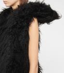 Мини-платье из искусственного меха Norine Ann Demeulemeester, черный - фото 5