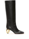 Сапоги Chain Heel 75 JW Anderson, черный - фото