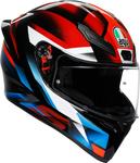 Шлем AGV k1 s fastlap, Black/Red/Blue - фото