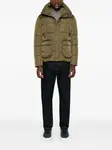 Пуховик с капюшоном Herno, зеленый - фото 2