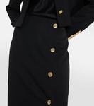 Юбка-карандаш миди из шерсти NINA RICCI, черный - фото 4