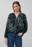 Блуза s.Oliver AUS MIT ALL-OVER-PRINT, Dunkles Türkis/Teal - фото