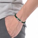 Мужской браслет из нержавеющей стали LACOSTE, зеленый - фото 8