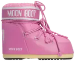 Нейлоновые низкие ботинки Moon Boot Icon, розовые - фото