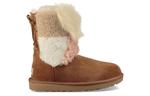 Угги (WMNS) UGG Classic Short Patchwork Fluff - фото 3