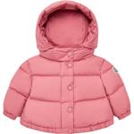 Пуховик для младенцев и малышей Moncler, розовый - фото