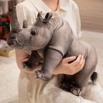 Плюшевая игрушка бегемот носорог, высота 20см/35см Pissie - фото 5