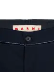 Брюки с декоративной строчкой Marni, синий - фото 3