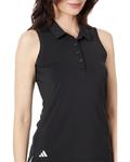 Поло adidas Golf Ultimate365 Solid Sleeveless Shirt, черный - фото 3
