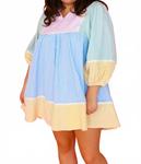 Всплеск радости платье-бэбидолл в мультиколоре Entro - фото