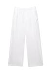 Брюки BARREL WITH ELASTICATED WAIST PULL&BEAR, белый - фото 6