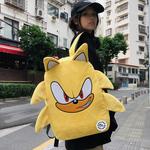 DIBEIJIA Debecca Plush Backpack Regular Unisex Black/Yellow/Blue - фото 8