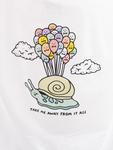 Футболка A.LAB Snail Mail Kids T-Shirt, white - фото 6