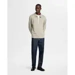 Толстовка Selected Emanuel Soft full zip, бежевый - фото 6